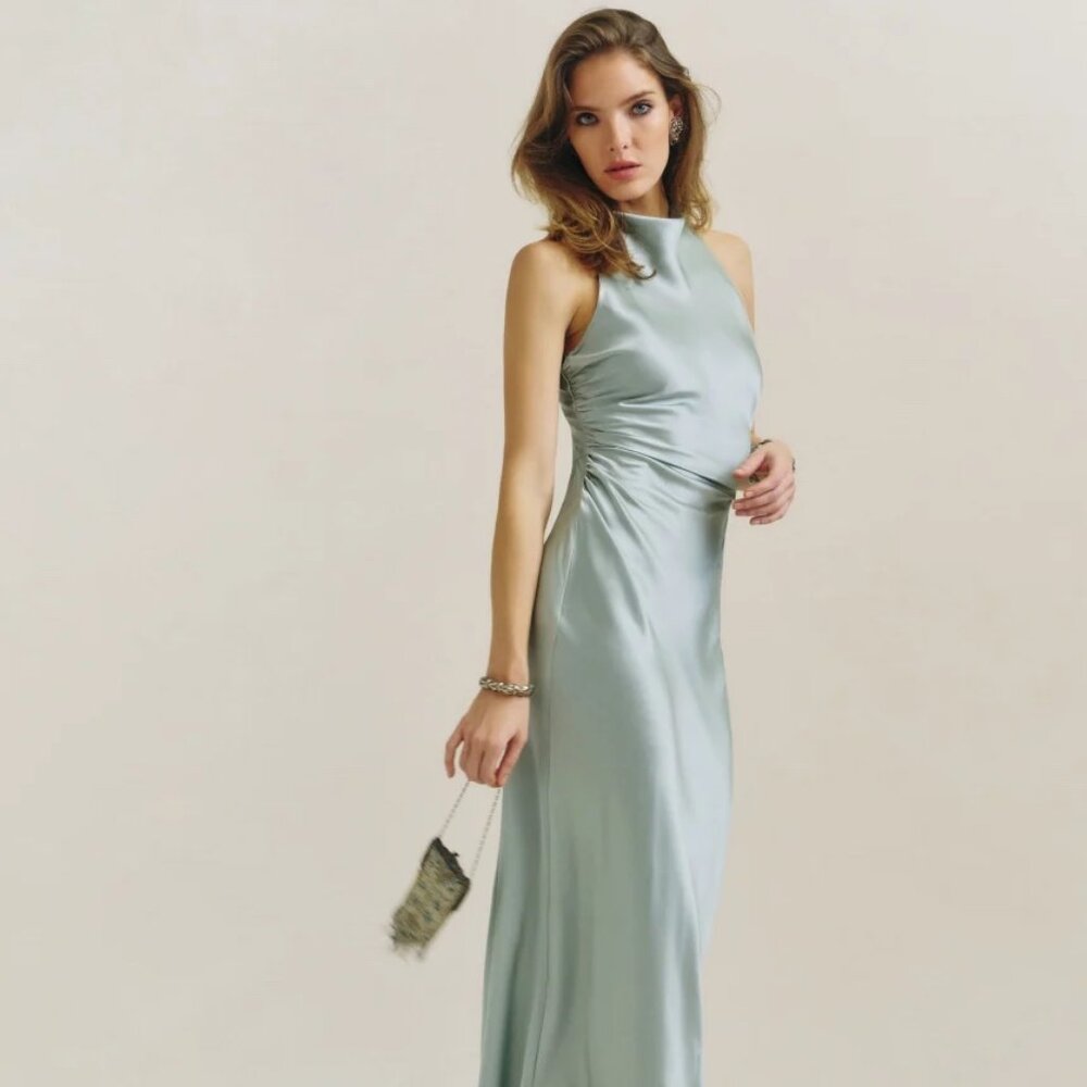 Reformation Anais Silk Dress Size 4 - Picture 1 of 8